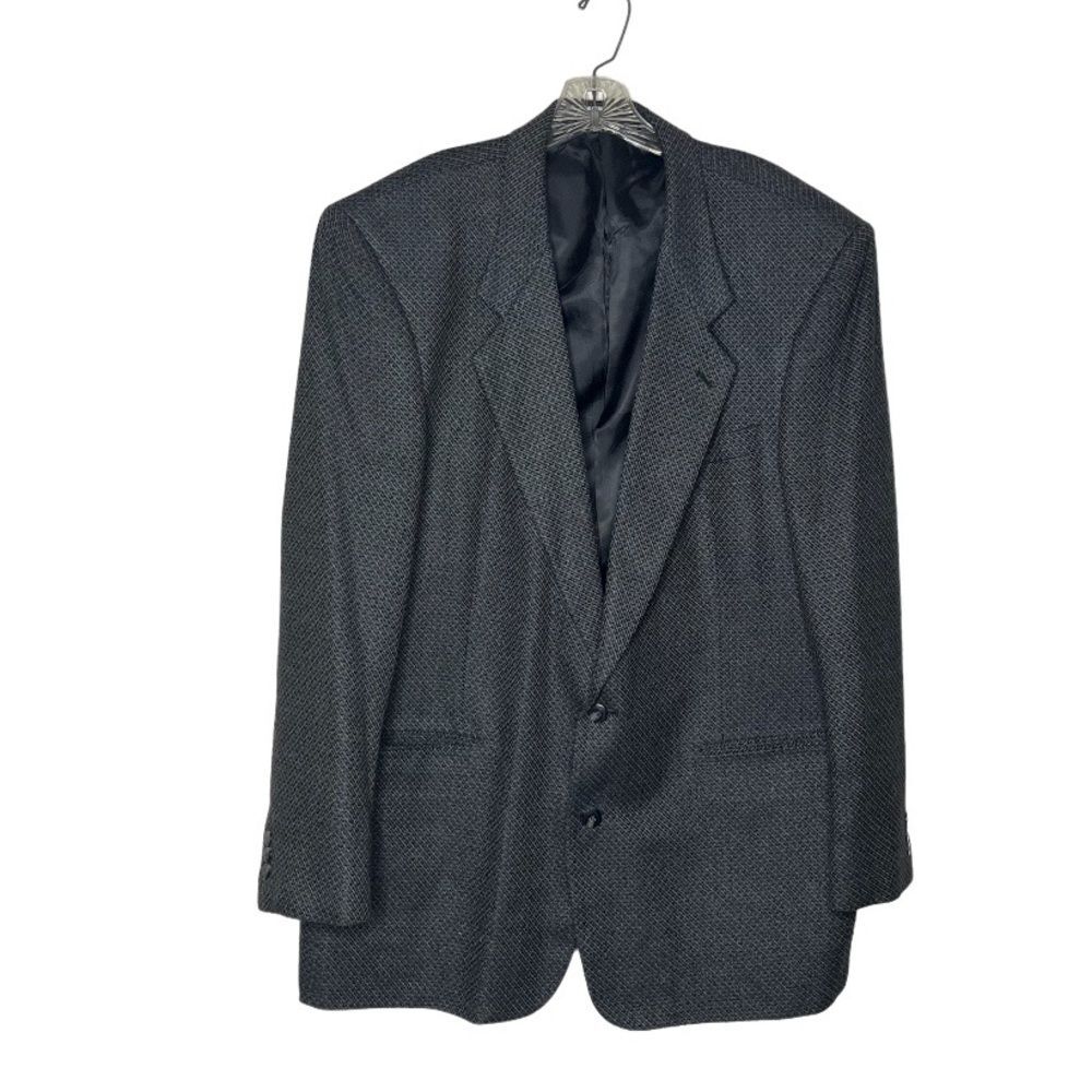 ANTONIO PARILLO Eaglesons Big & Tall Suit Jacket Blazer Silk Wool Size 48 Long